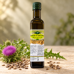 Oil of milk thistle ( Silymarin ) - 250 ml .